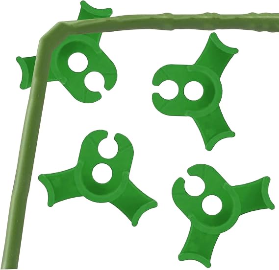 40 Pcs Low Stress Training Clips, 90 Degrees Plant Trainer, Bud Benders, Plant Stem Support Bender for Plants - Green