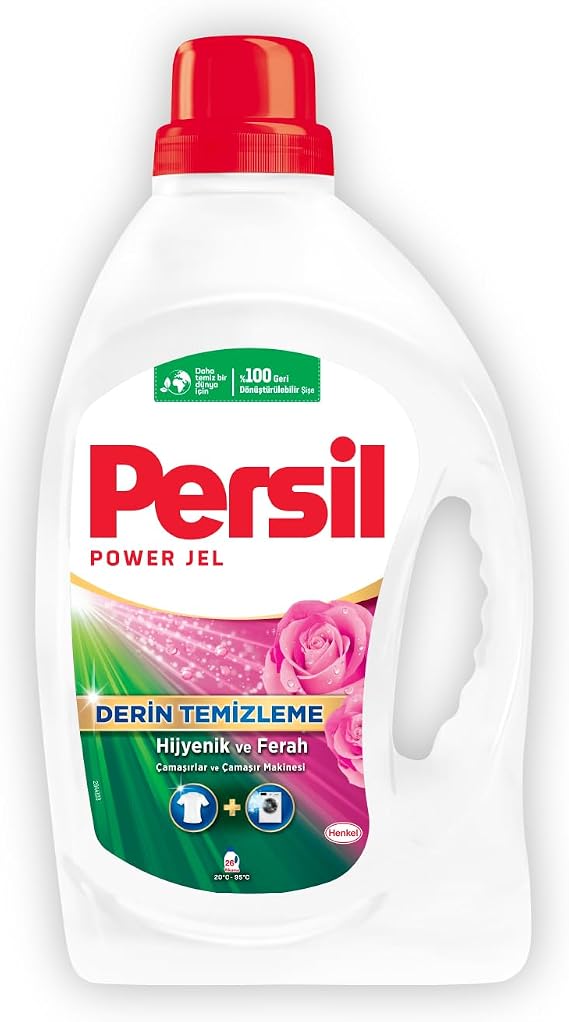 Persil Power Gel Deep Cleaning Plus The Magic of the Rose 26 Wash Liquid Laundry Detergent 1 x 1690 ml