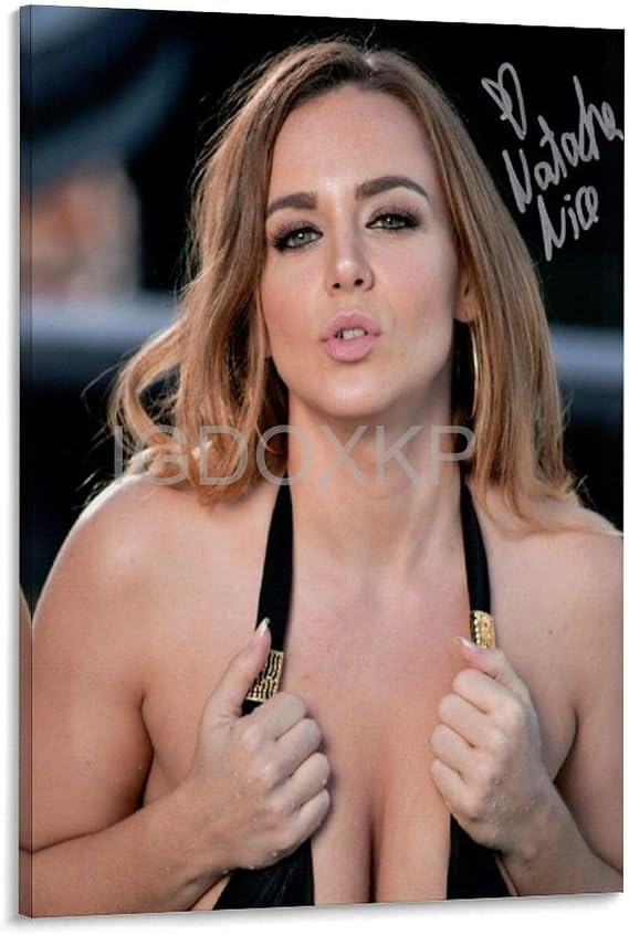 ACSGQR Natasha Nice Sexy Actress Poster Bedroom Bikini Girl Poster26 Canvas Poster Wall Art Decor Print Picture Paintings for Living Room Bedroom Decoration Frame-style 08x12inch(20x30cm)