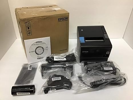 Epson TM-T88VI Thermal Receipt Printer Black S01 Ethernet USB PS C31CE94061