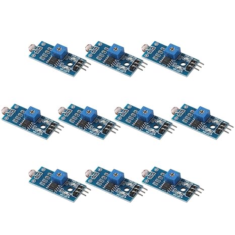 LDR Photosensitive Sensor Module 10pcs Light Dependent Resistor Sensor Module Durable 3.3V-5V for Arduino