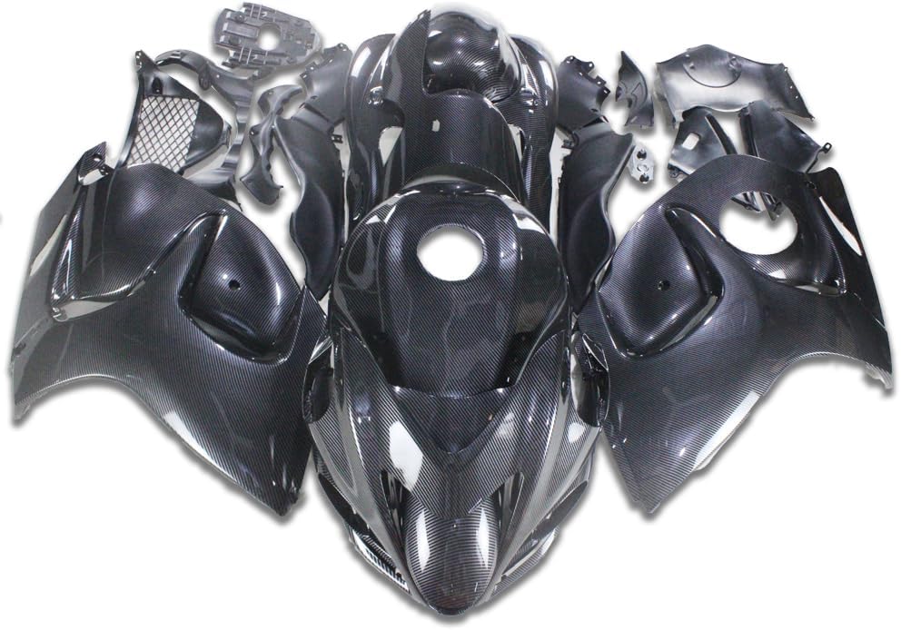 Carbon Fiber Look Complete Fairing Fit for Suzuki 2008-2020 GSXR 1300 Hayabusa Gen2 Injection ABS Plastics Aftermarket Bodywork Bodyframe Kit Set YTLC