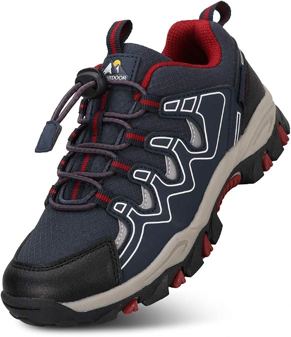 UOVO Boys Shoes Boys Sneakers Boys Tennis Running Shoes Waterproof Hiking Shoes Kids Athletic Outdoor Sneakers Slip Resistant(Little/Big Boys)