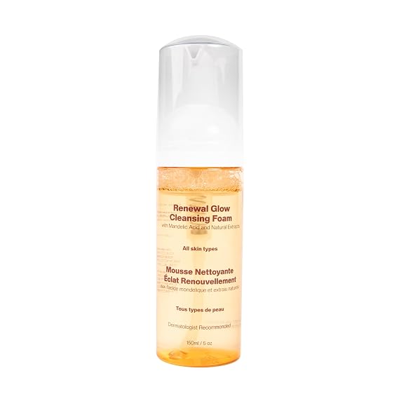 MAKARI Renewal Glow Cleansing Foam (150 ml / 5 oz) | Dermatologist-Recommended Facial Cleanser with Mandelic Acid, Chamomile & Aloe | Rejuvenating, Sulfate-Free Formula