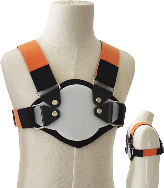 NICHOY Pectus Carinatum Orthosis Brace - Pigeon Chest Support for Child or Adult,Deformed Sternum Brace,Ribs Valgus Orthosis Braces,Breathable(SMALL)