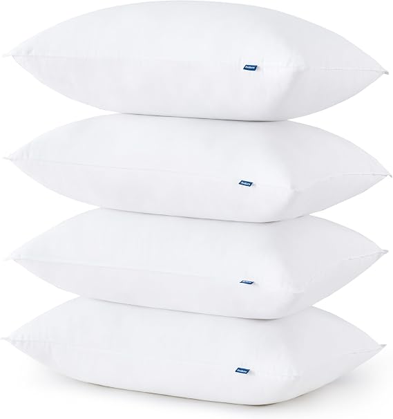 Bedsure Medium Firm Bed Pillows for Sleeping Standard Size, Set of 4, Standard Pillows 4 Pack Hotel Quality Premium Down Alternative for Medium Supportive Filling for Side, Back Sleepers