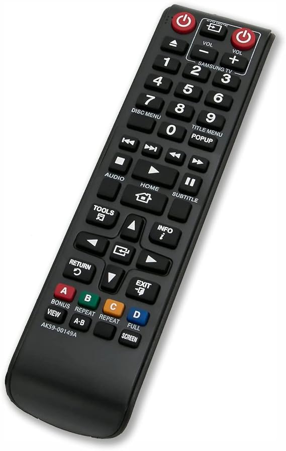 Replacement Remote Control for Samsung BD-JM57 BD-J5700/ZA BD-FM51C BD-FM51C/ZA Blu-ray Disc Player