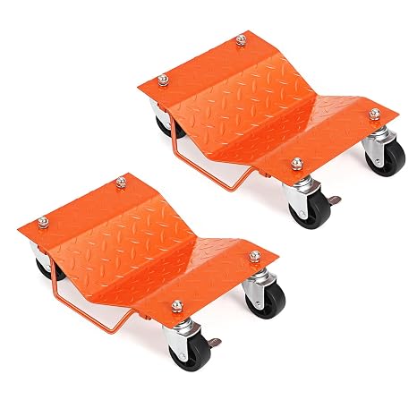 Car Dolly with 3000 LBS Capacity, Car Wheel Dolly with Security Lock, Wheel Dollies for Vehicle Moving, Garage Auto Repair
