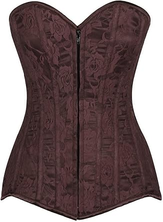 Daisy Corsets Lavish Lace Corset Tops for Women. Lingerie, Bustier, Burlesque, and Plus Size Boned Cincher - Zip and Lacing