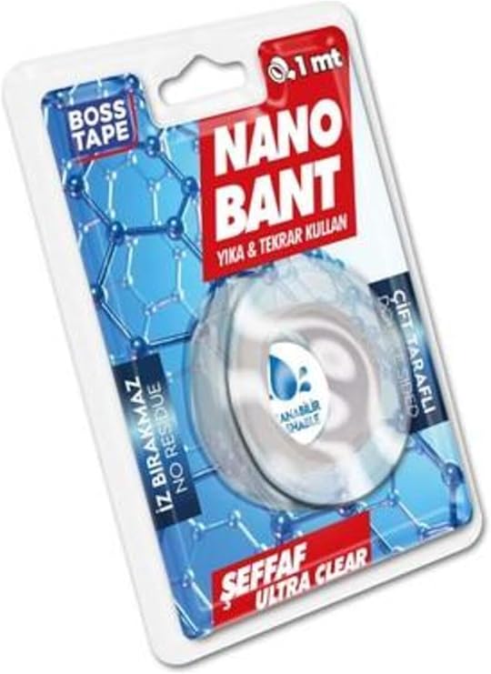 Boss Tape Nano Bant Şeffaf Çift Taraflı 19 mm x 1 mt