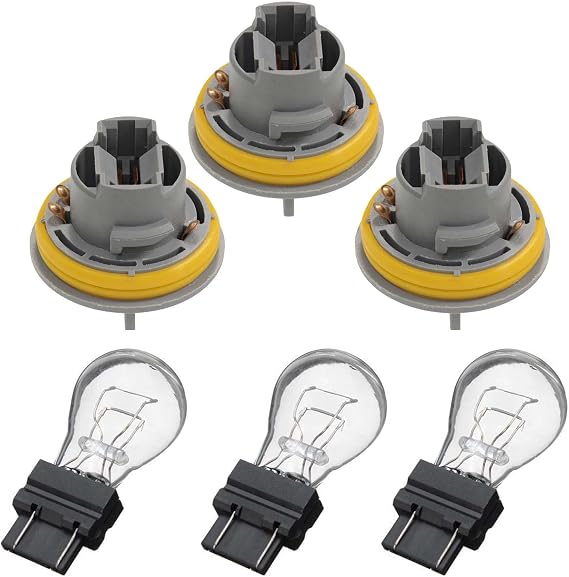269 Motorsports Rear Tail Light Lamp 3 Sockets with 3157 Bulbs Compatible with 1999-2004 Grand Cherokee