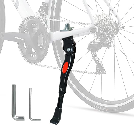 BrandName Adjustable Fahrradständer for Savadeck Winds of War 2, Durable Aluminium Alloy Side Kickstand Heavy Duty Side Support for Mountain and Road Bikes,C