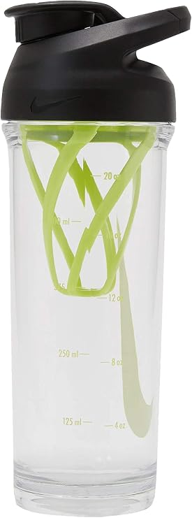 NIKE Water Bottle Clear/Volt 24oz TR Hypercharge Shaker BT HY5001