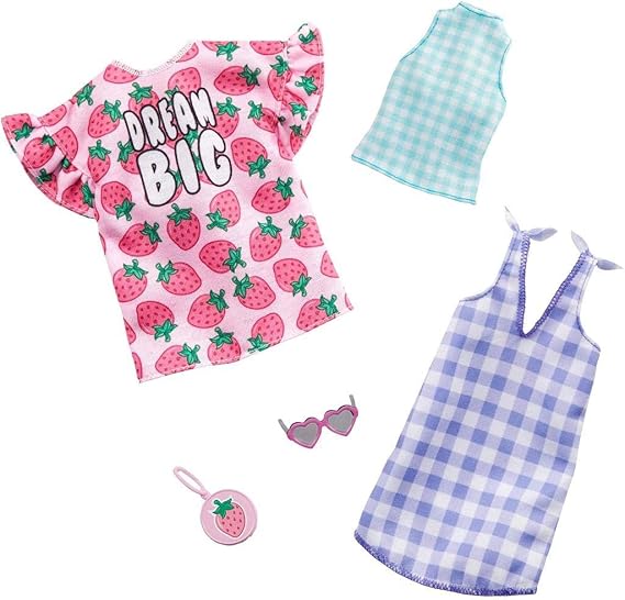 Barbie Clothes - 2 Outfits and 2 Accessories Doll, 6