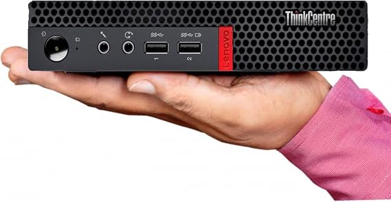 Lenovo ThinkCentre Mini Business Desktop, Ultra-Quiet Design, Dual-4K Monitor Support, 8GB Memory, 256GB PCIe SSD, AMD Dual-Core Processor, USB-C, Wi-Fi, RJ-45, Bluetooth, KB & Mouse, Windows 11 Pro
