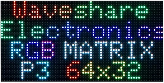 RGB Full-Color LED Matrix Panel 6432 Pixels Adjustable Brightness (RGB-Matrix-P3-64x32) @XYGStudy