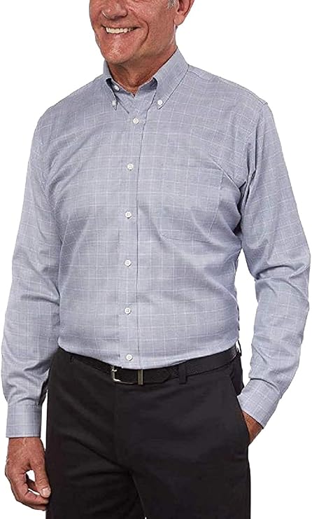 KIRKLAND Signature Men's Traditional Fit Button Down Dress Shirt