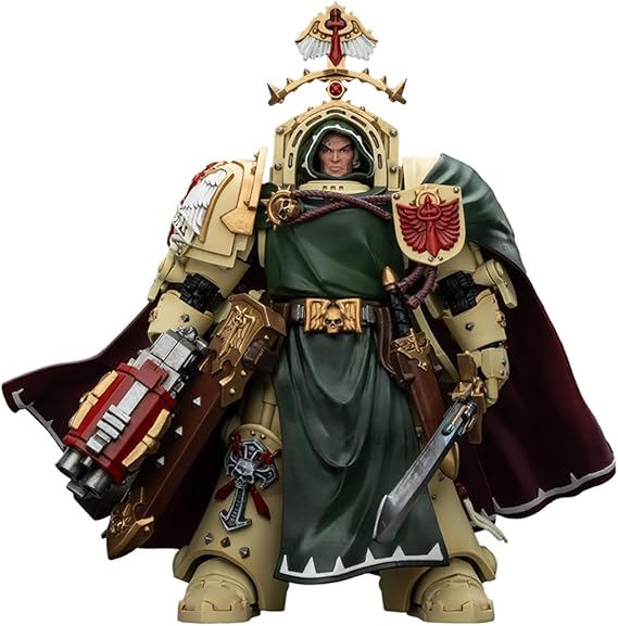 JOYTOY Warhammer 40K Dark Angels Belial, Grand Master of The Deathwing with The Sword of Silence and Storm Bolter 1:18 Scale Action Figure Mecha Joy Toy Collection Model Gift