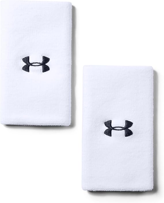 Under Armour Adult 6-inch Performance Wristband 2-Pack