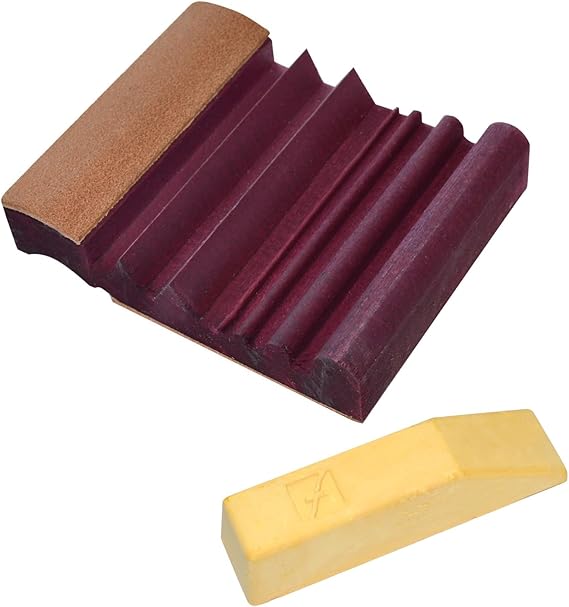 Flexcut Wood Carving Tools | Flexcut SlipStrop | Polish and Debur Cutting and Carving Tools For Razor Sharp Blade Edges | Includes Polishing Compound | PW12 | Made in the U.S.A.