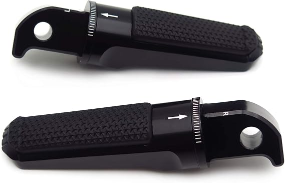 SMT- CNC Footrest Foot Pegs Passenger Pedal Footpegs Compatible with YZF TMAX XMAX N-MAX FZ1/FZ6 XJR1300/1200 MT03/MT07/MT09/MT10 [P/N: GZSP-SP-011-Y2]