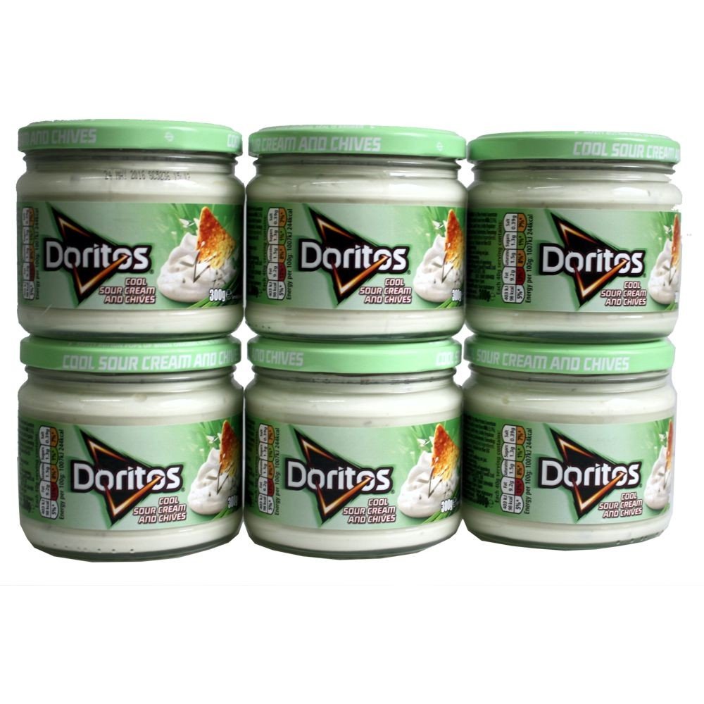 Walkers Doritos Cool Sour Cream & Chives Dip 300g - Pack of 6