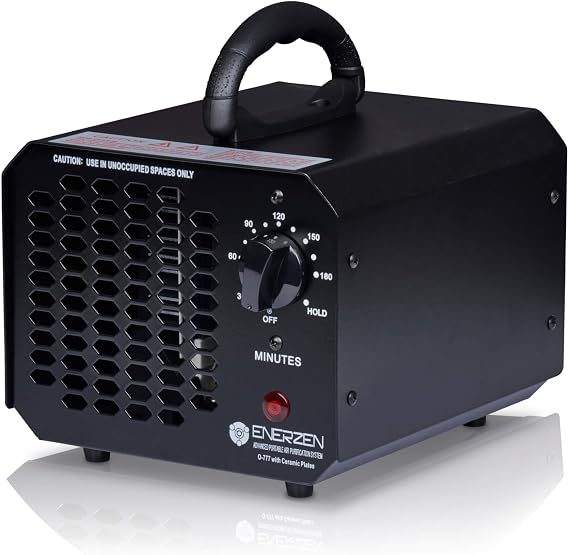 Enerzen Ozone Generator 60,000mg Industrial O3 Air Purifier Deodorizer (60,000mg - Black)