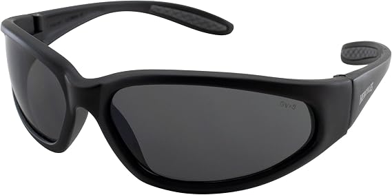 Global Vision Hercules Safety Glasses Sunglasses - Black Frame - Smoke Lens