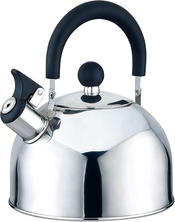 J&V TEXTILES Stainless Steel Whistling Tea Kettle, 2.5-Quart*