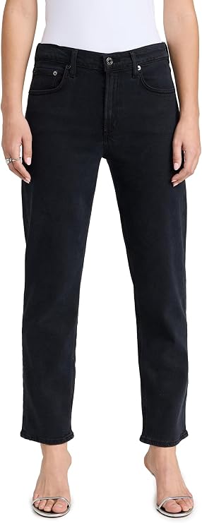 AGOLDE Women's Kye Mid Rise Straight Crop Jeans