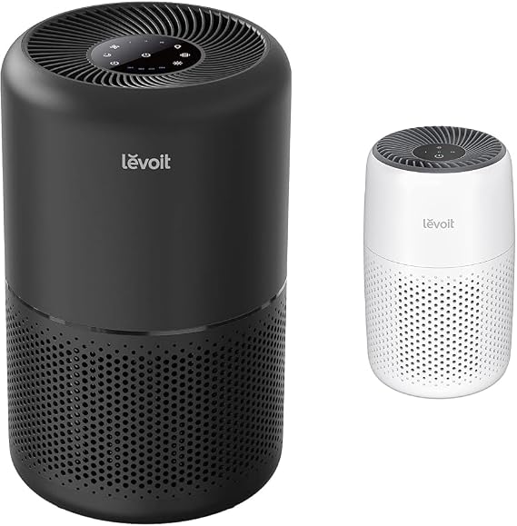 Levoit Air Purifiers for Home Bedroom Office 1095 Sq.Ft. 45W Motor 3 Filters Remove Dust Smoke Odor