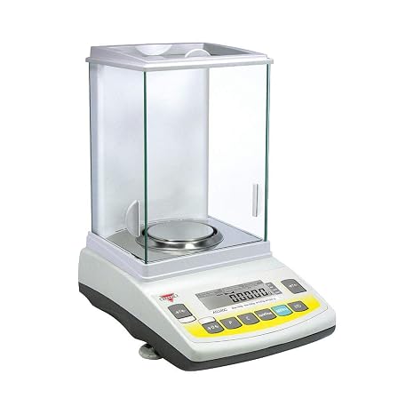 AGZN220 Analytical Balance, 220g x 0.0001g (0.1mg Readability), Robust Die-Cast Metal Housing, Electromagnetic Load-Cell, Large LCD Display