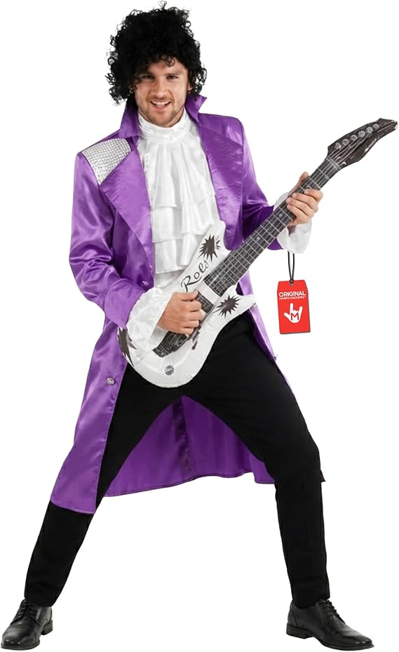 Morph, Purple Rock Star Costume Men, Halloween Costumes for Men