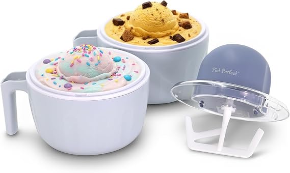 Elite Gourmet Americana Pint Perfect EIM1205DB Dual 1/2 Quart Mugs, Periwinkle