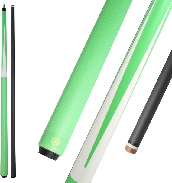 100% Carbon Fiber Pool Cue, 58 Inch, 12.9mm Head, 1/2 Structure for Billiards, 10-Tooth Connector, 19-20 Ounces, Handmade Straight for 8-Ball/9-Ball