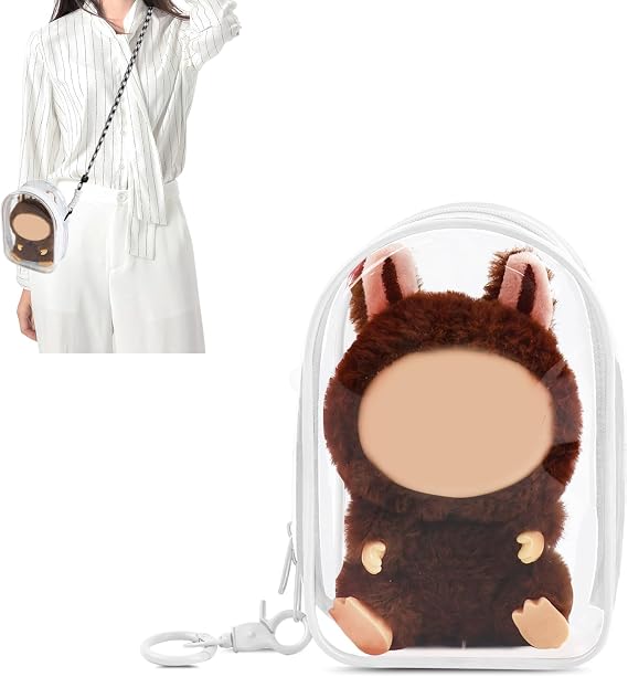 NZNDB Protective Case for Plush Doll, Clear Hanging Display Cases