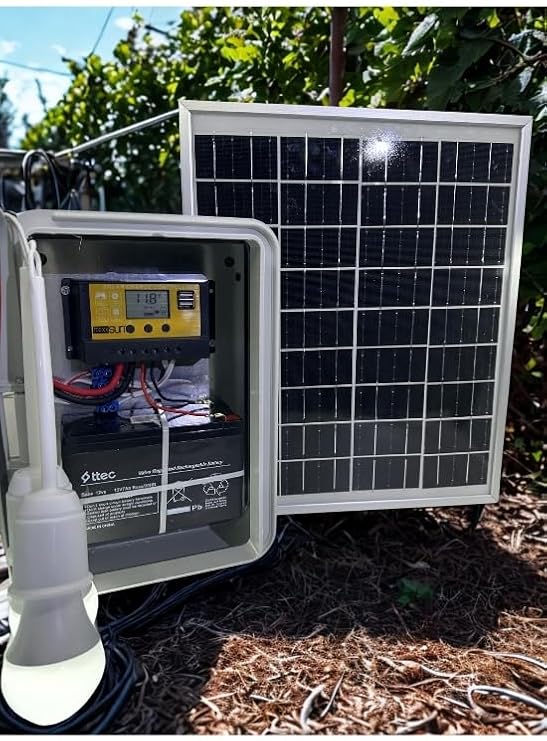 Taşınabilir Güneş Enerji Sistemi 2 Lamba ve Cep telefonu Şarj için
