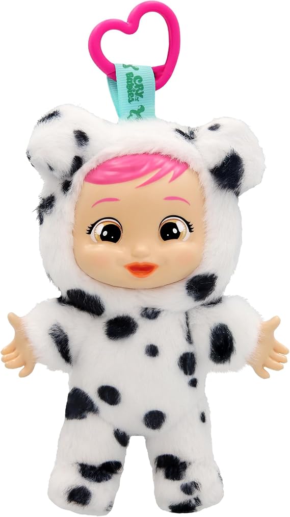 CRY Babies Cuties Dotty Plush Doll, Mini Plush Babies, Perfect to Take Anywhere Children from 3 Years