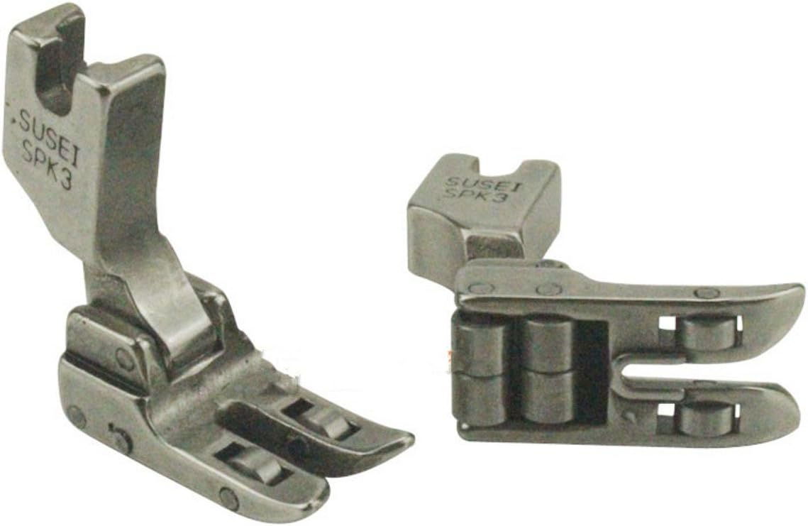 1 PC. INDUSTRIAL SEWING MACHINE ROLLER FOOT FOR JUKI SINGER BROTHER #SPK3 , Roller Foot Presser Foot Snap-On High Shank Leather Sewing Accessories for Singer Juki Industrial Sewing Machine