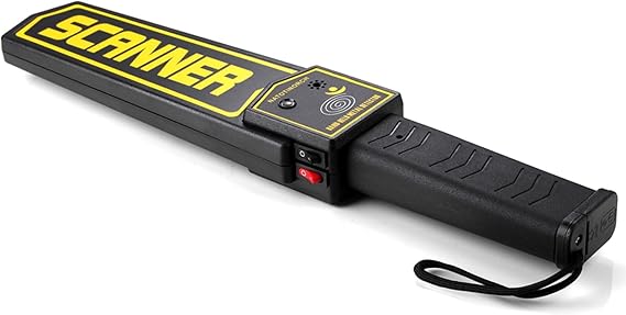 Handheld Metal Detector Wand Security Scanner,High-Sensitivity Security Wand Metal Detector, Detection of Various Electronic Metal Products | High Sensitivity & Fast Detection,Easy to Carry, Ultra Portable for Airports, Schools, Stations & Museums