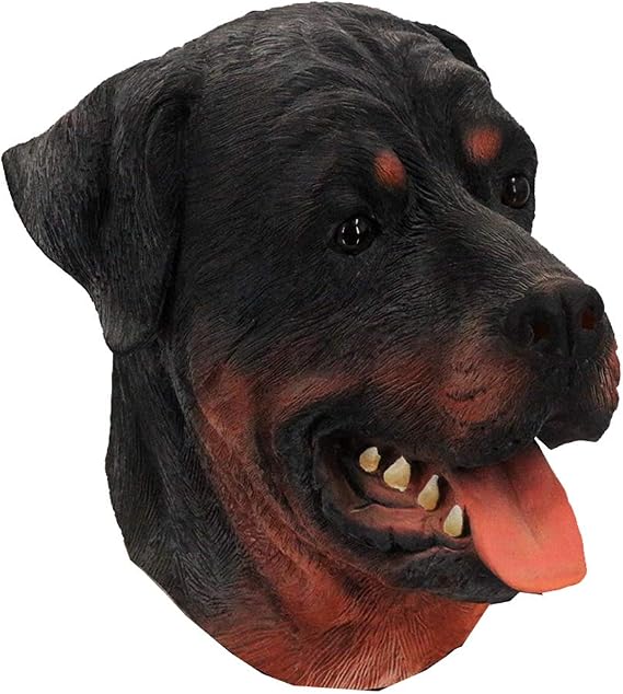 Latex Animal Dog Mask, Rottweiler Masks Halloween Costume Party Latex Mask