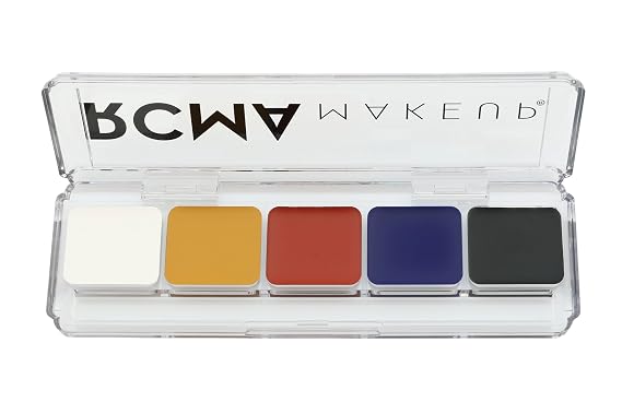 RCMA Makeup 5 Part "Series Favorites" Palette Foundation & Adjuster Shades for Custom Mixing, Correcting & Blending Professional Cream Base Vegan & Cruelty-Free (0.44 oz)