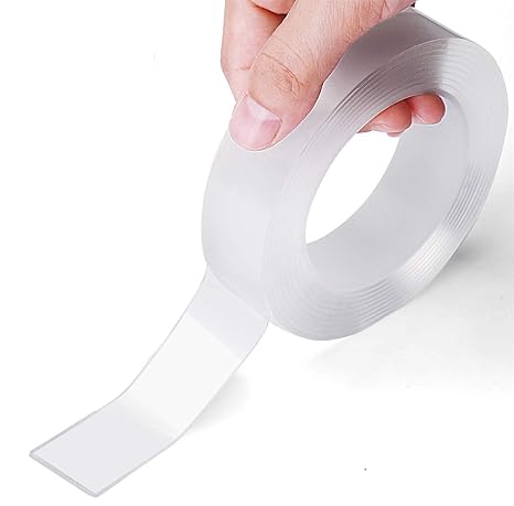 Double Sided Tape Heavy Duty, Extra Large Nano Double Sided Adhesive Tape, Clear Mounting Tape Picture Hanging Adhesive Strips,Removable Wall Tape Sticky Poster Tape Decor Carpet Tape