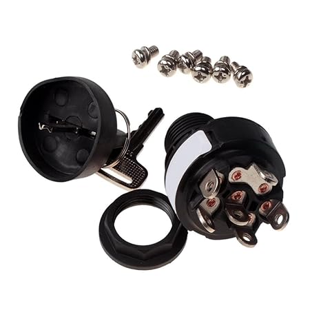 Lgnition Switch for Genie, Key Switch 96008-S 96008-SGT, Push Button, Black, Manual