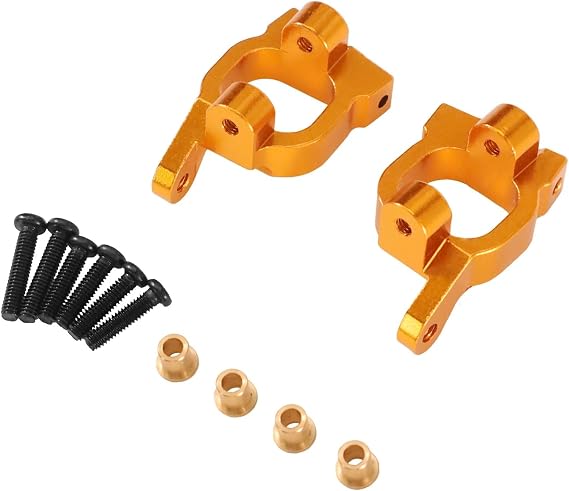 RC Car Accessories Compatible With WLtoys 1/14 144016 144018 For JJRC C8803 1/12 RC Car Upgrade Modification Parts Accessories Metal C‑Seat(Yellow)
