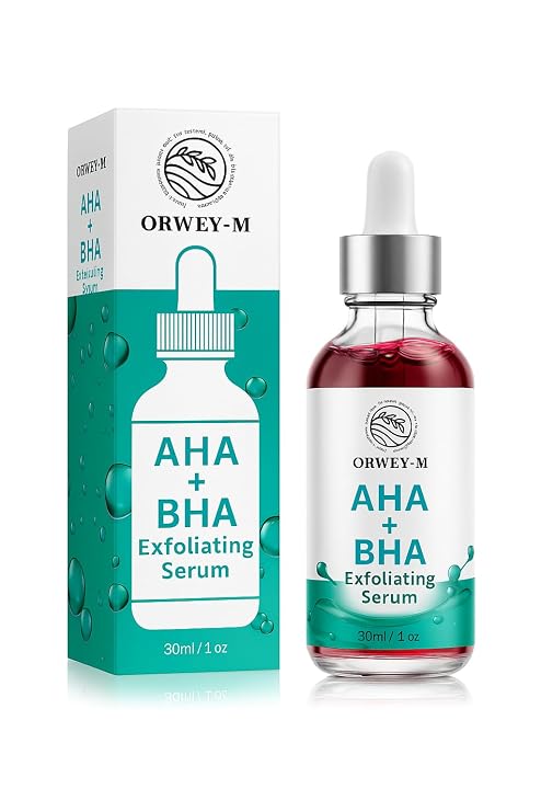 AHA + BHA Exfoliating Facial Serum | Skin Texture Refinement & Pore Care | 30 ml / 1 Fl Oz
