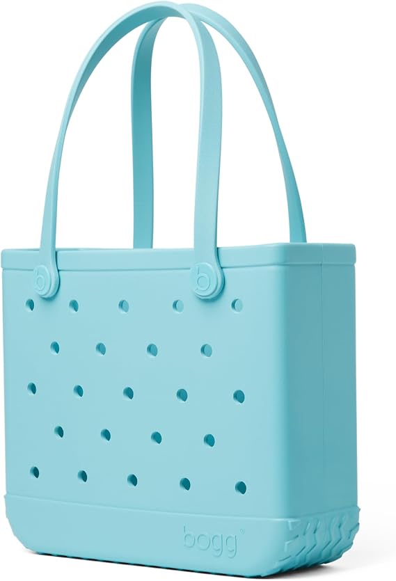 BOGG BAG Medium Tote 15 x 12.5 x 5 Durable, Washable, Tip-proof Beach, Pool, Boat, Work, Sports (Aquamarine)