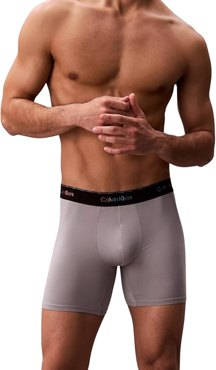 Calvin Klein Men's Microfiber Stretch Pride Boxer Briefs