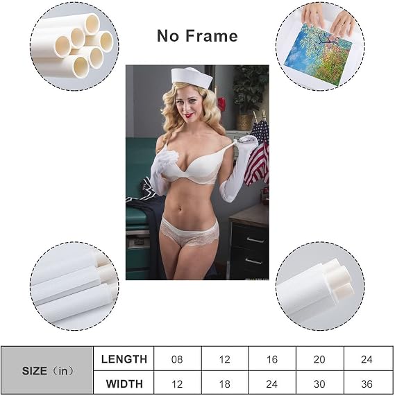 Sexy Hot poster Actress Cherie DeVille Photo (14) Wall Art Picture Painting Poster Canvas Print Posters Artworks Bedroom Living Room Decor 24x36inch(60x90cm)