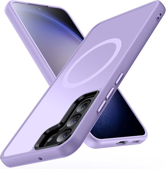Magnetic for Galaxy S21 FE 5G Light Purple(TPU+PC)